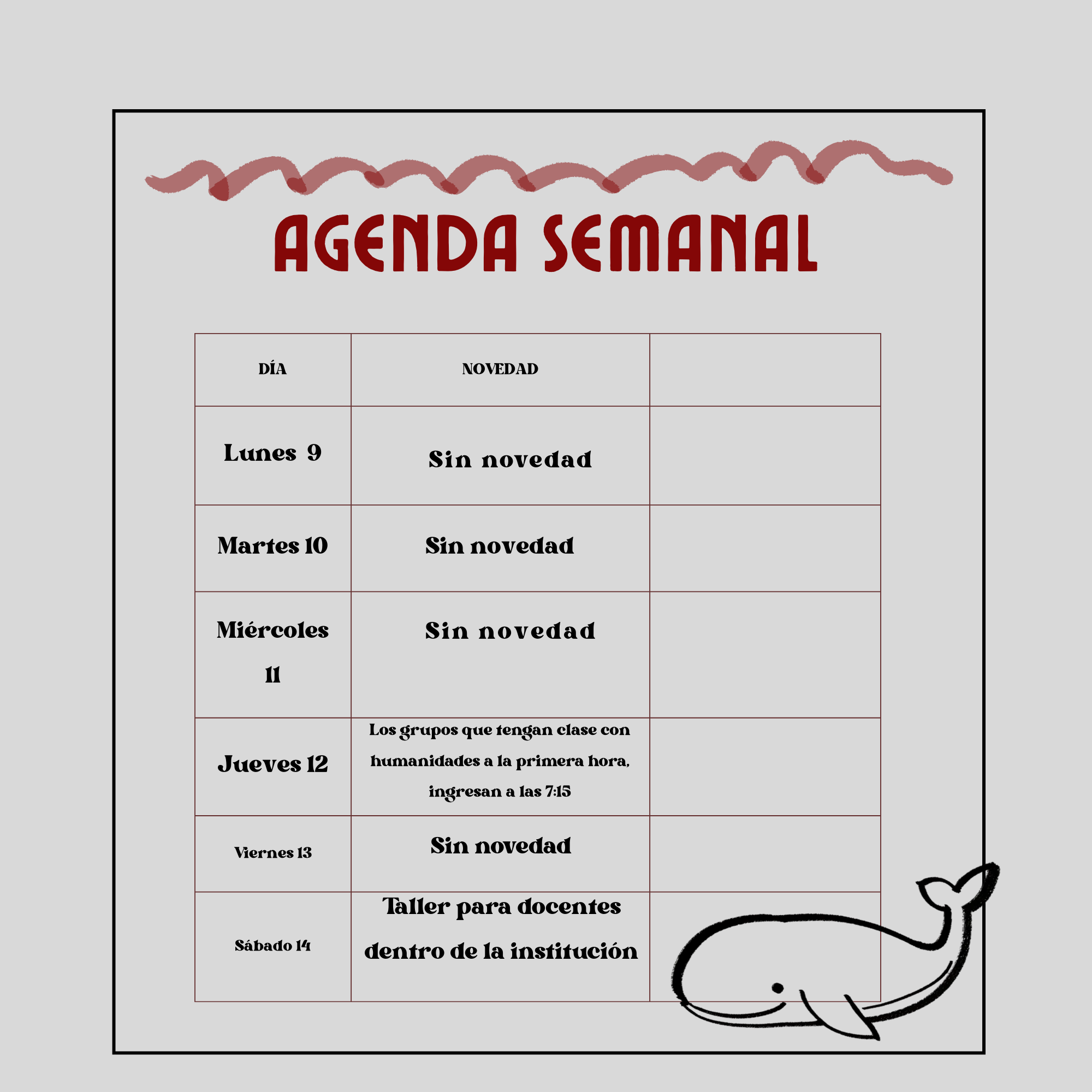 Agenda Semanal